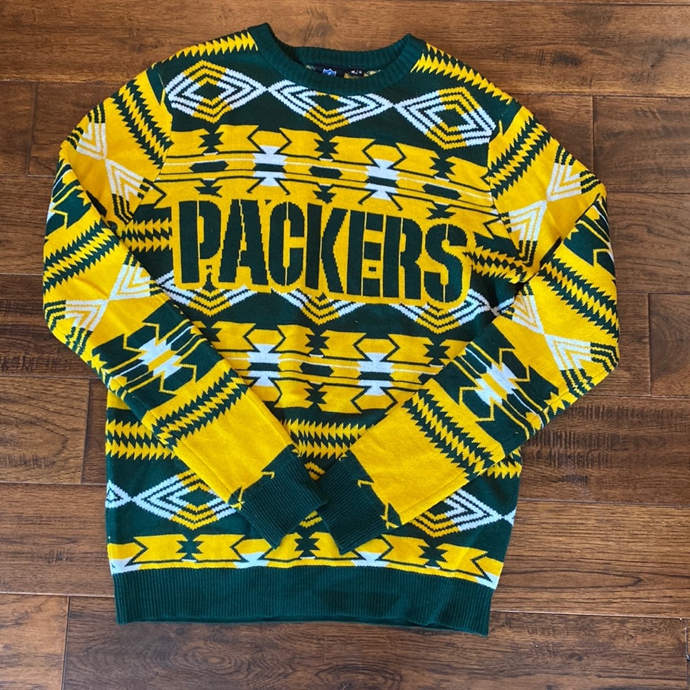 NFL Green Bay Packers ugly sweater, Men’s size Medium